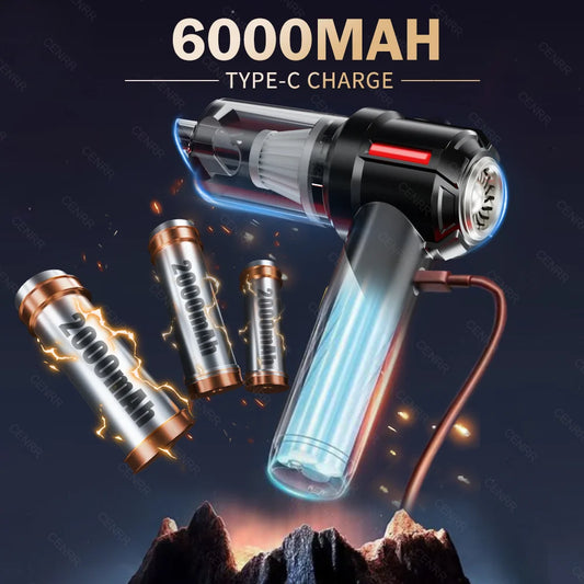 Powerful car vacuum cleaner with accessories