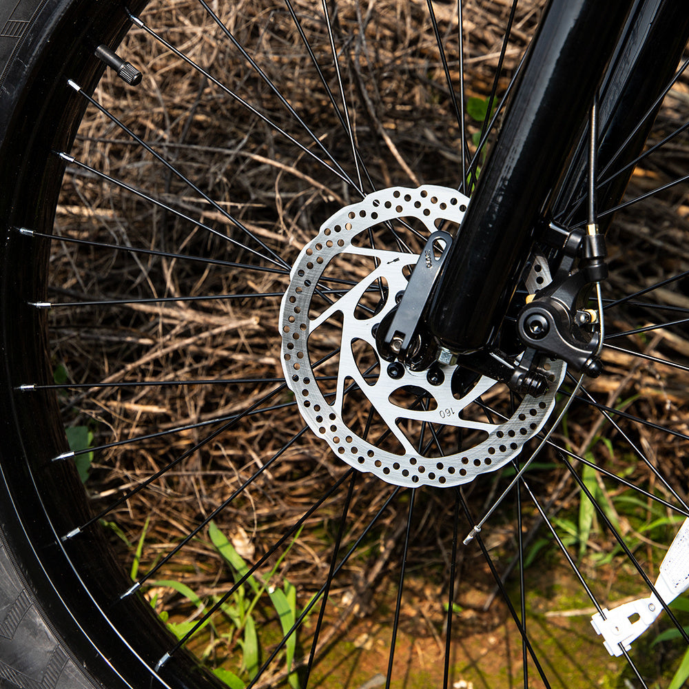 SIVROCK ebike with waterproof battery and LED headlight for night riding.