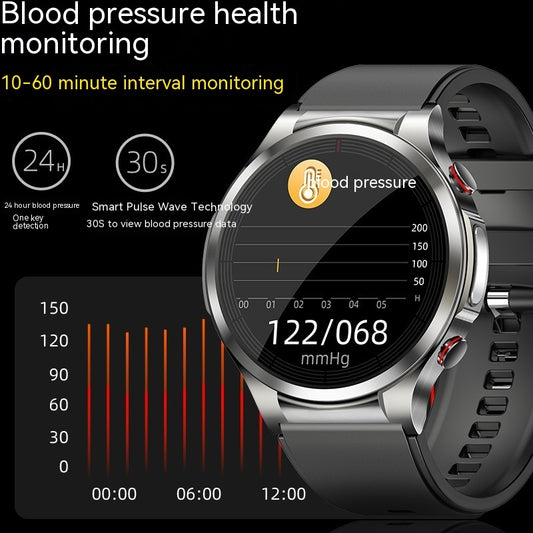 W11 smartwatch blood pressure monitoring 24h Smart Pulse Wave Technology 30 second reading.