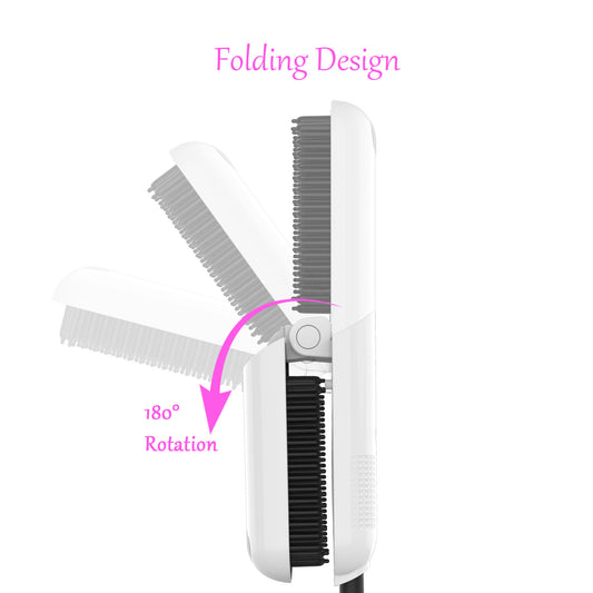 Professional straightening comb with 10 temperature settings