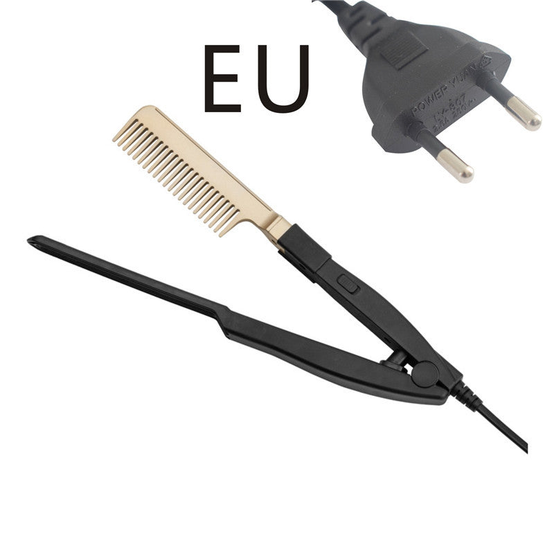 Wet and dry fast electric straightening comb