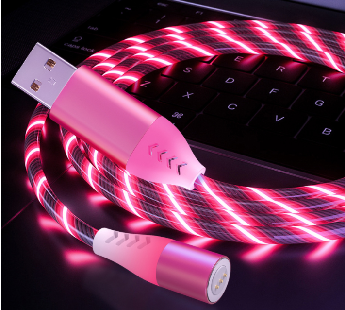 Streamer fast magnetizing data cable