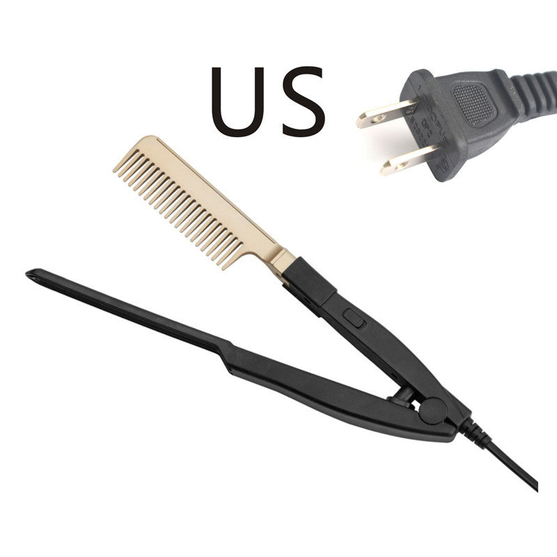 Wet and dry fast electric straightening comb