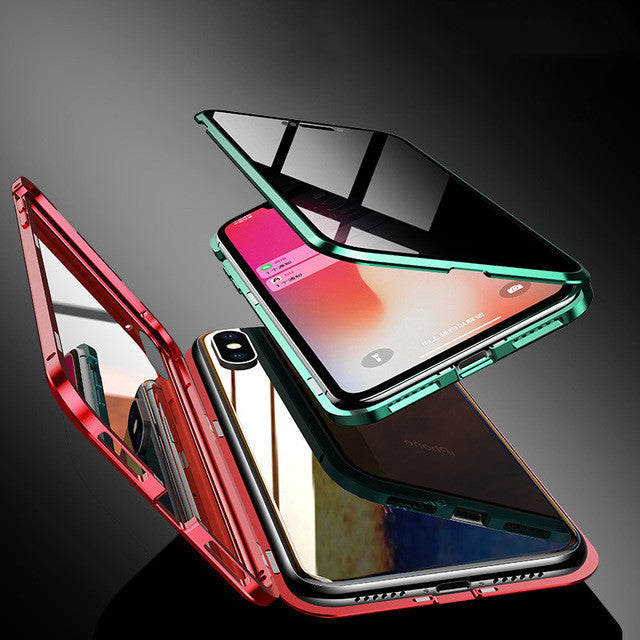IPhone Case Anti-peep Magnetic Protective Shell Magnetic Privacy Glass Case For Phone