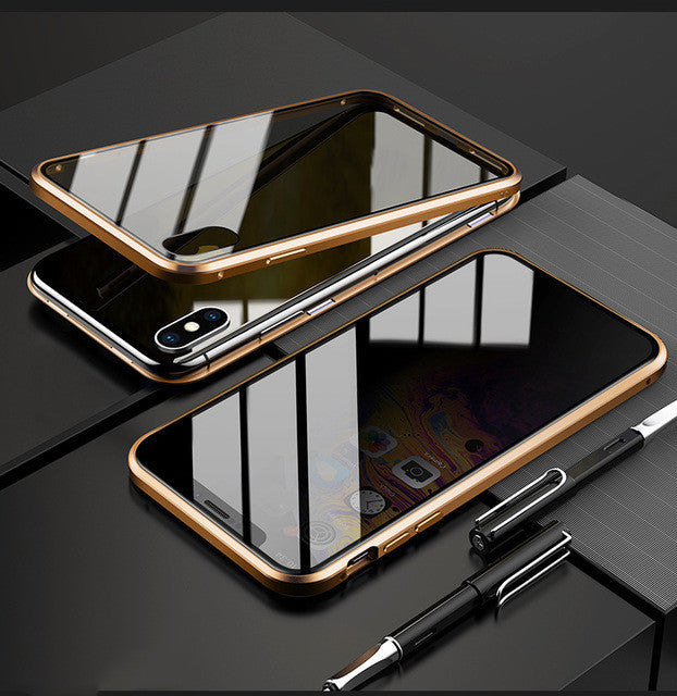 IPhone Case Anti-peep Magnetic Protective Shell Magnetic Privacy Glass Case For Phone