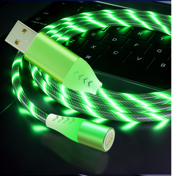 Streamer fast magnetizing data cable