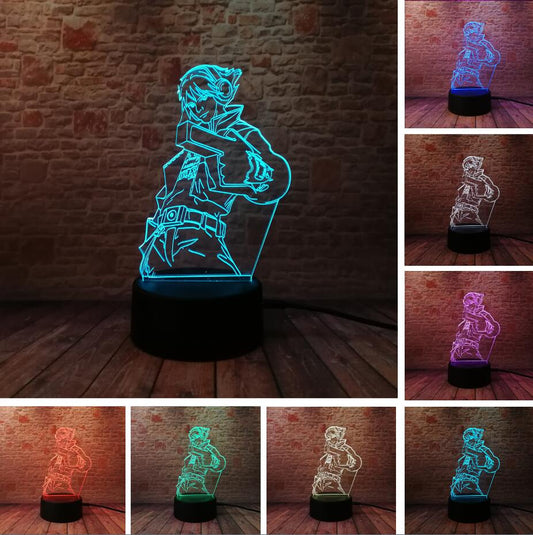 7 vibrant color options display
LED light base with touch control panel and USB
