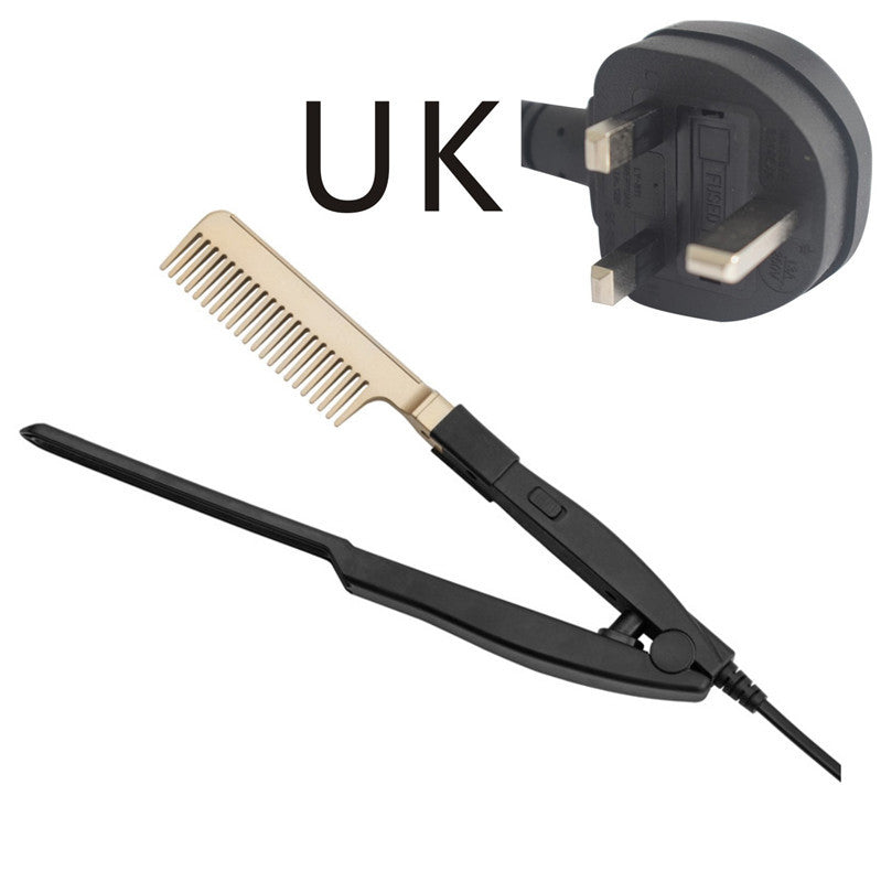 Wet and dry fast electric straightening comb