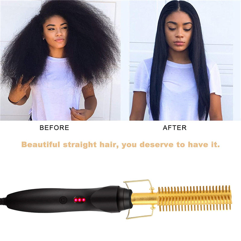 Curly Hair Wet And Dry Straight Multifunctional Electric Hair Straightening Comb