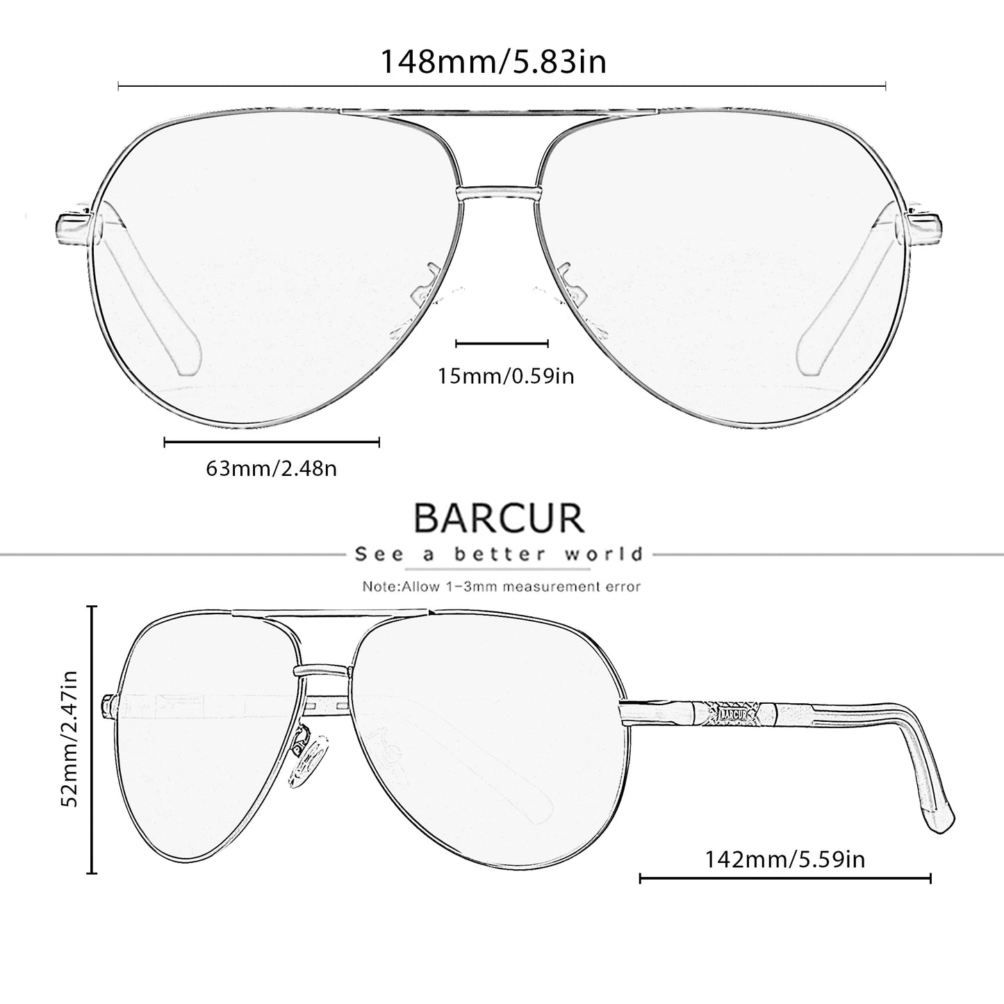 BARCUR Fashion Glasses Hot Style Men sunglasses Polarized UV400 Protection Driving Sun Glass Male Oculos De Sol