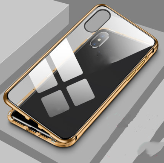 Double-sided glass magnetic king mobile phone case no anti-peep function Bibang
