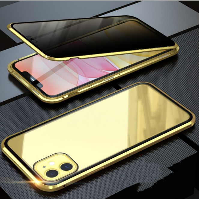 Double-sided glass magnetic king mobile phone case no anti-peep function Bibang