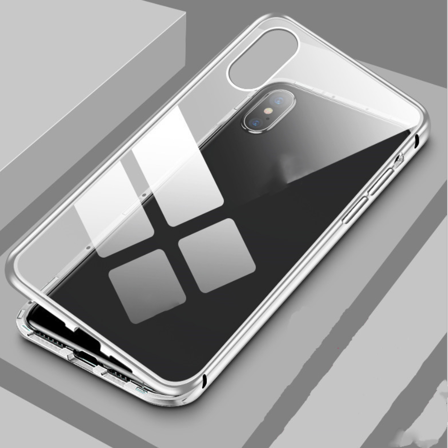 Double-sided glass magnetic king mobile phone case no anti-peep function Bibang