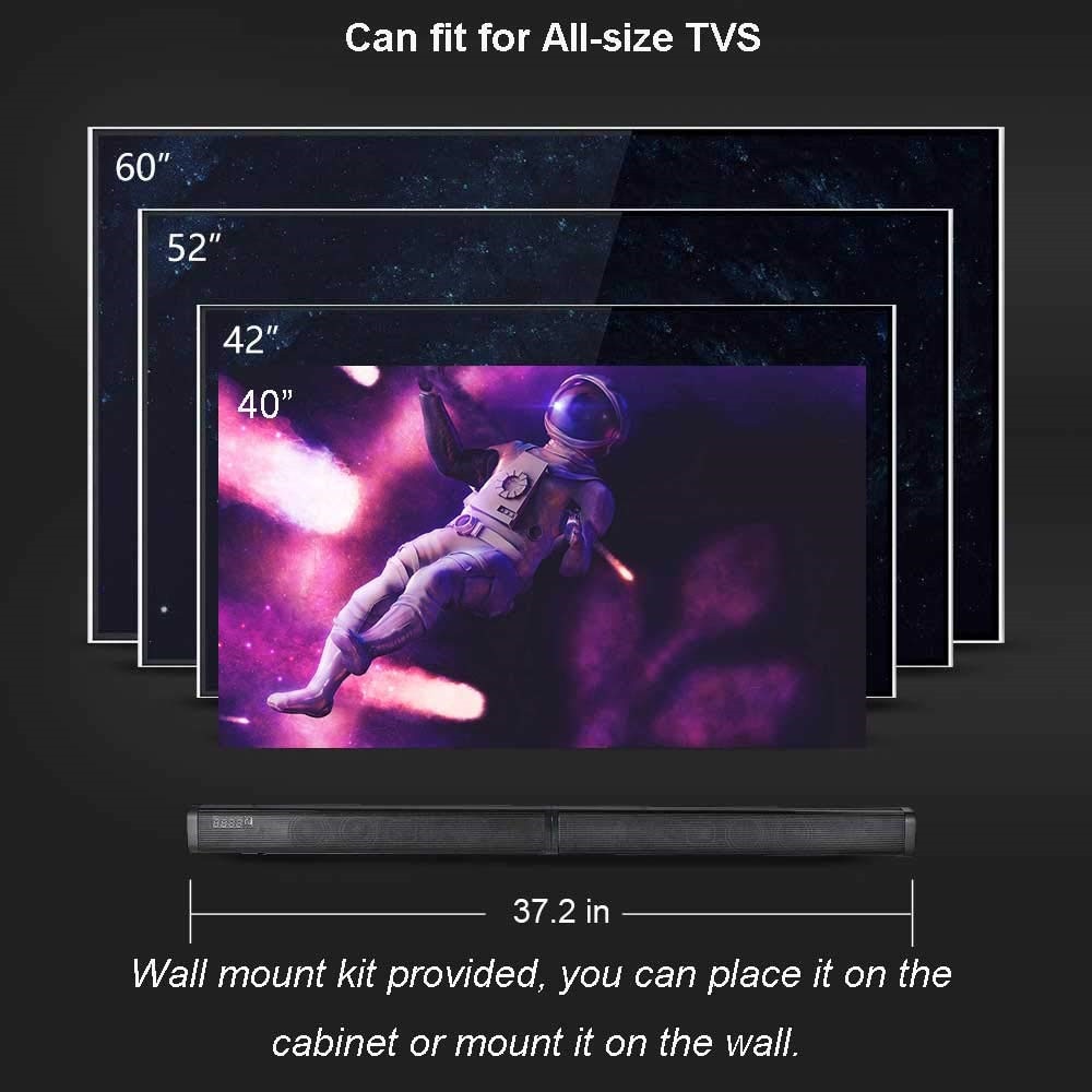 Sounderlink detachable Bluetooth TV Soundbar wireles speaker HiFi tower Audio home theater Sound bar optical for LED TV