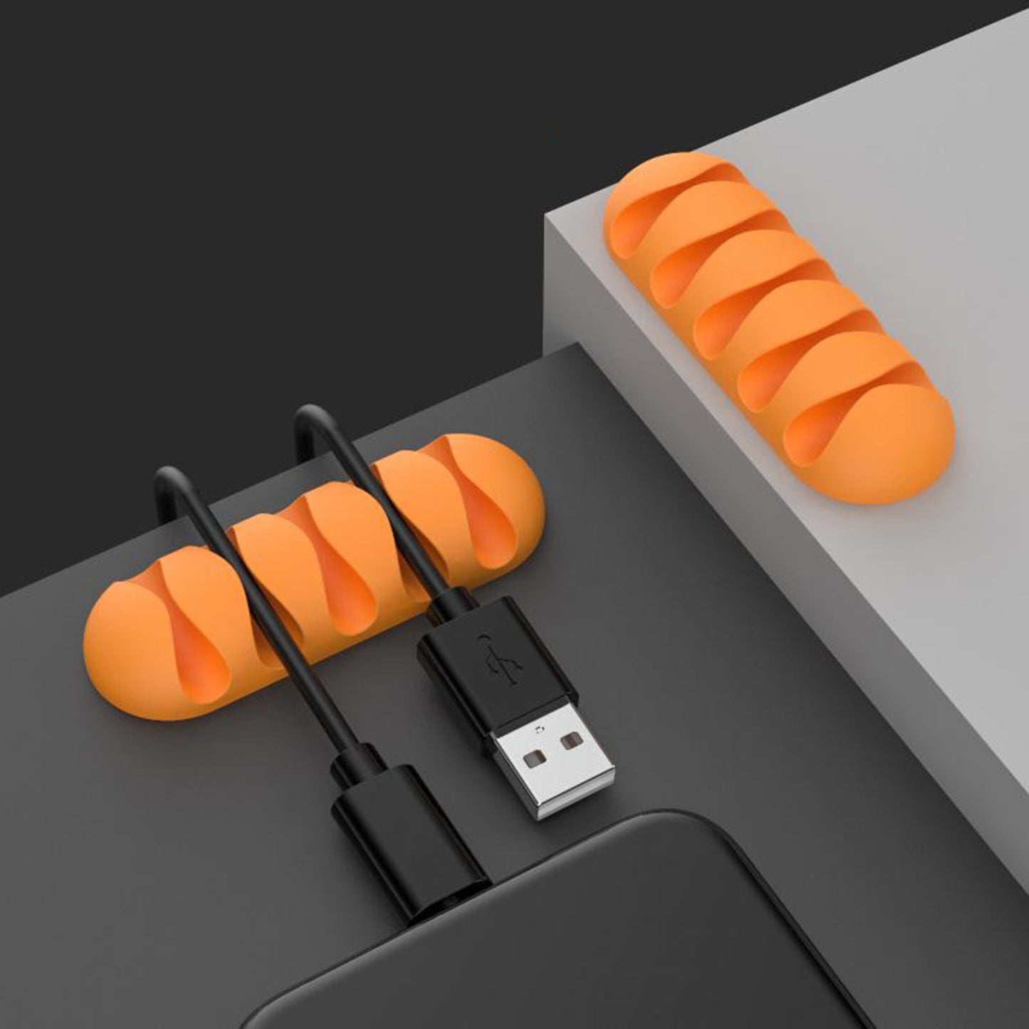 Desktop Cable Clips Tidy Management Wire Organizer Winder Self Adhesive Organizing Home Office Mouse USB PC Charging 4 5 7 Slots