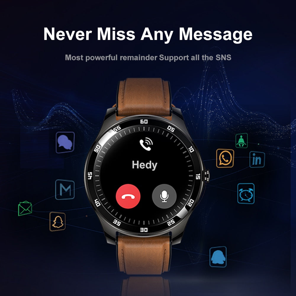 Rogbid Smartwatch GT New 2021 Touch Smart Watches Men Waterproof with Metal Frame Sleep Fitness Tracker Clock For Android IOS