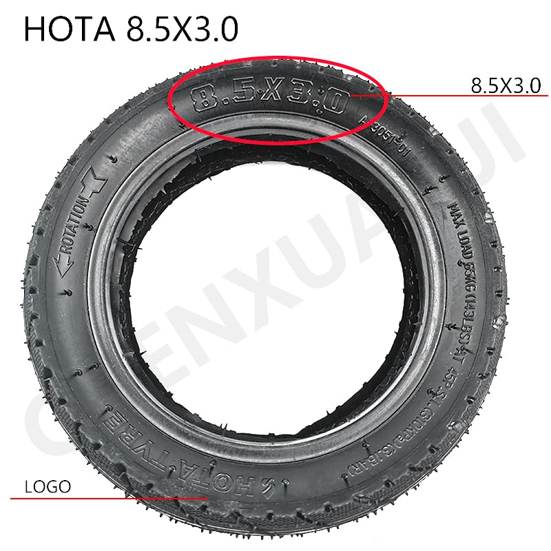 8.5 Inch 8.5x3.0 Tyre Tube for VSETT 8 9 ZERO 8 9 Pro Hoverboard Double Drive Dual Motor Electric Scooter 8 1/2X3.0 Tire