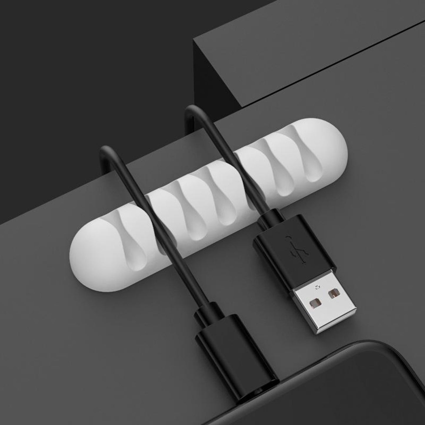 Desktop Cable Clips Tidy Management Wire Organizer Winder Self Adhesive Organizing Home Office Mouse USB PC Charging 4 5 7 Slots