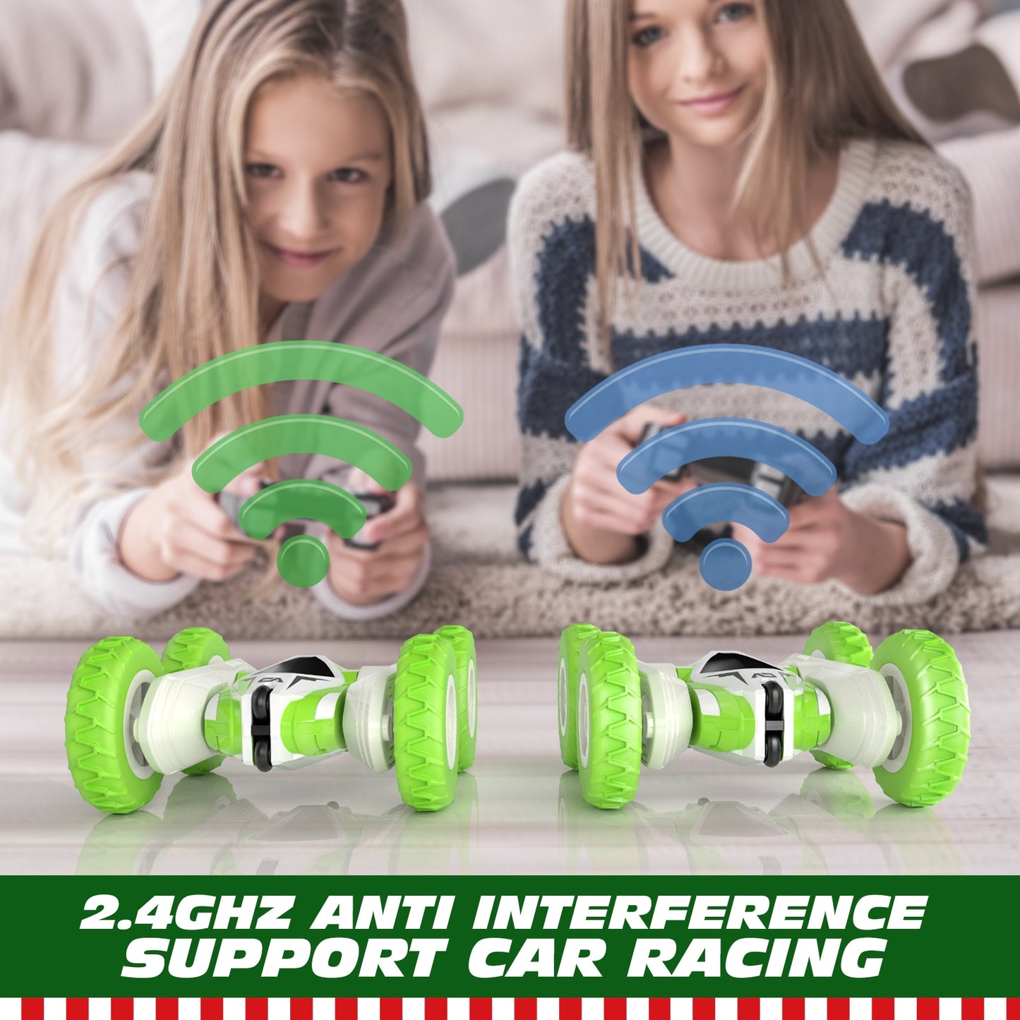 Sinovan Mini RC Cars Stunt Car Toy, 2.4GHz Remote Control Car Double Sided Flips 360° Rotating Vehicles, Toys Gifts for Kids