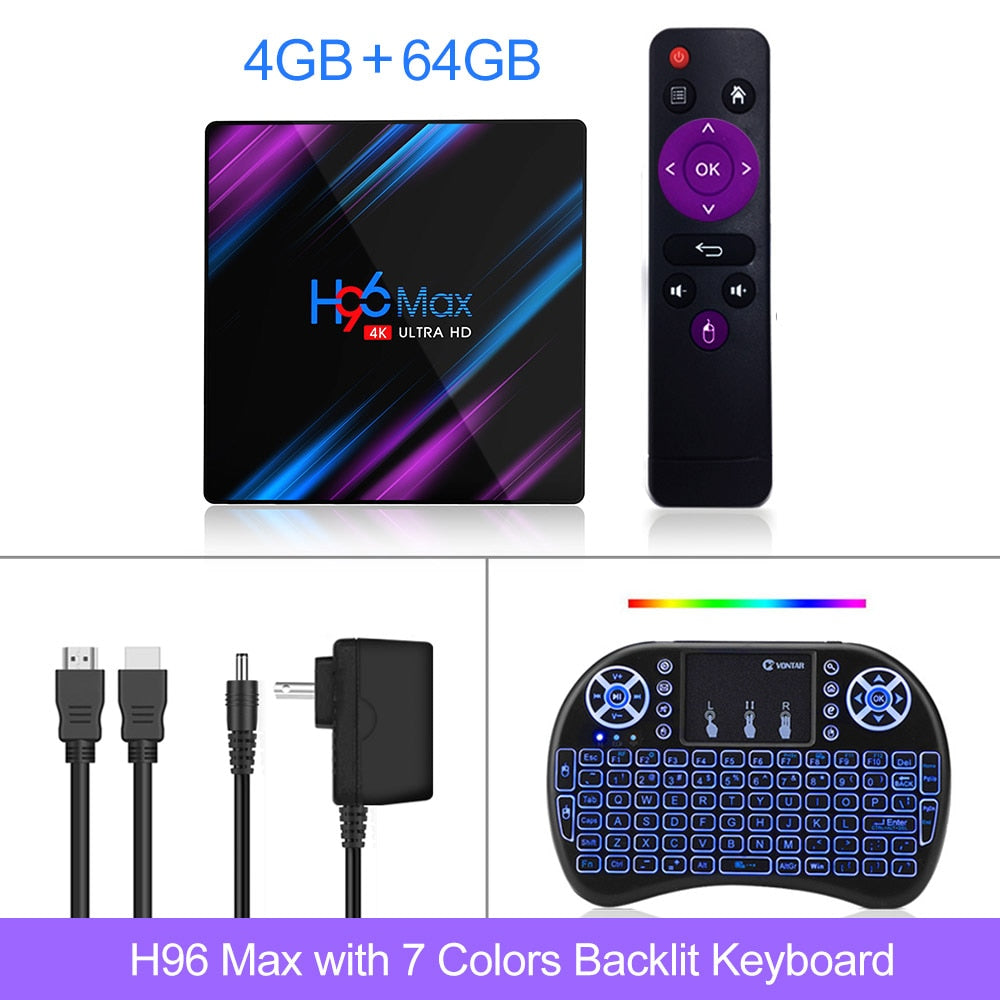 H96 MAX RK3318 Smart TV Box Android 11 4G 64GB 32G 4K Wifi BT Media player H96MAX TVBOX Android10 Set top box 2GB16GB