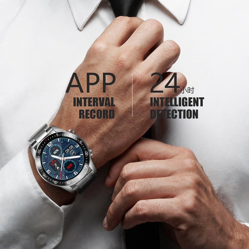 LIGE 2021 Fashion Full Circle Touch Screen Mens Smart Watches IP68 Waterproof Sports Fitness Watch Luxury Smart Watch for men