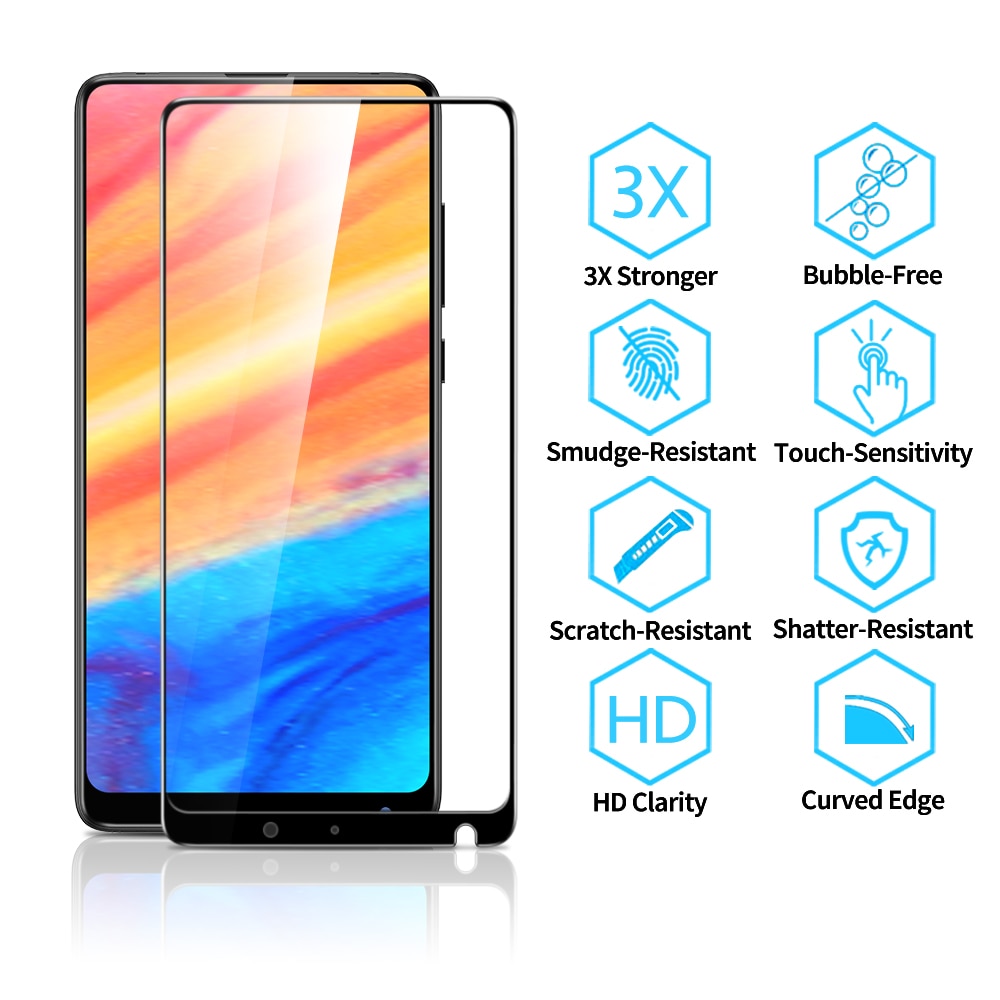 ESR for Xiaomi Mi MIX 2 2S Tempered Glass Anti Blue-ray Full Cover Screen Protector for xiaomi mix 2s mix 3 mi 6 8 9 se 10 pro