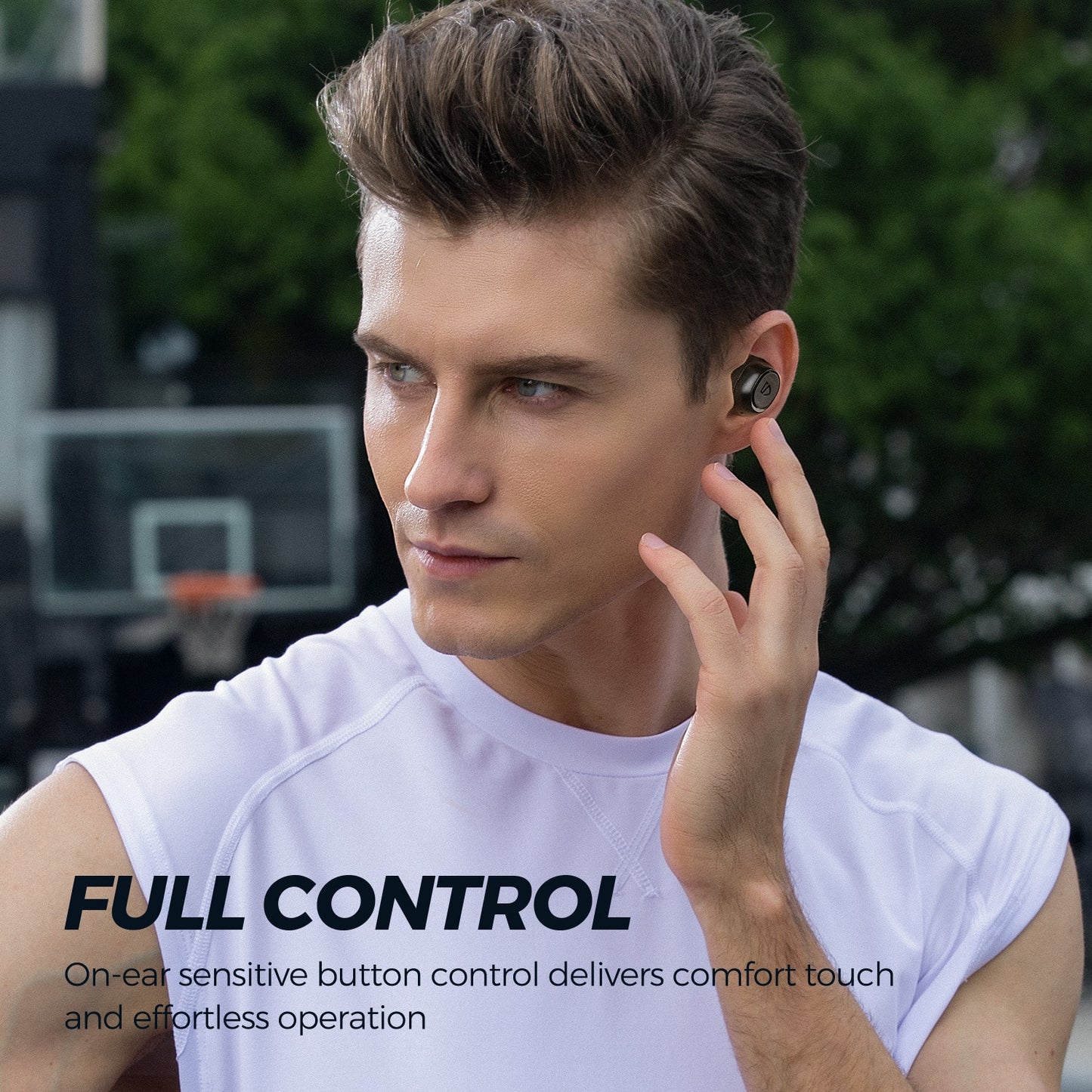 SoundPEATS Wireless Earbuds Bluetooth 5.0 in-Ear Stereo TWS Sports Earphones IPX7 waterproof Monaural/Binaural Calls