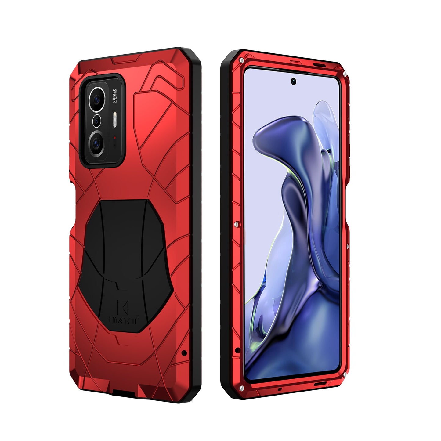 Case For Xiaomi 11T with Tempered Glass Metal Heavy Duty Protection Cover Shockproof Dropproof Dustproof Mi 11T Pro Phone Case