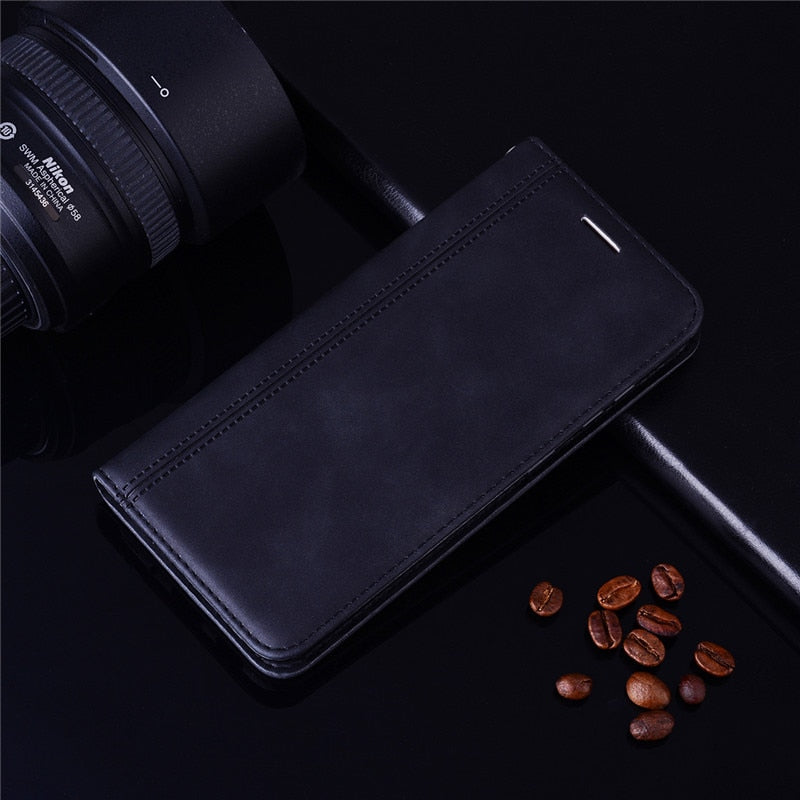 For Huawei P Smart FIG-LX1 Case Magnetic Leather Wallet Flip Card Hold Phone Case For Huawei P Smart 2018 Psmart Cover Coque