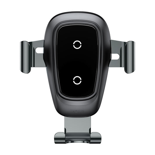 Gravity auto-lock car phone holder with wireless charging