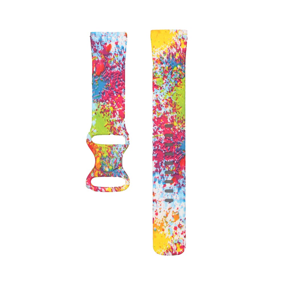 Silicone Pattern Printed Watchband for Fitbit Versa 3 Versa 4 Women Men Floral Bracelet Band for fitbit Sense / sense 2 strap