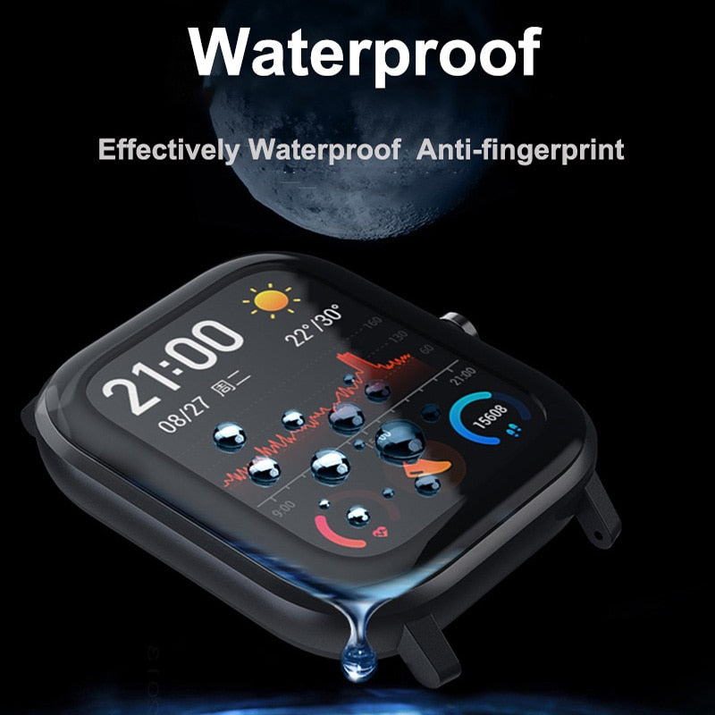 Amazfit GTS Case protector with Film for Xiaomi amazfit GTS Glass Accessories Bumper Screen Protection Protective Shell Case