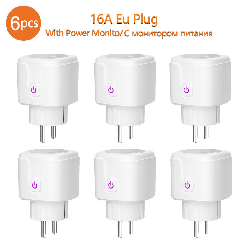 WIFI smart plug 16A EU WiFi Socket With Timing APP Control,Compatible Alexa Google Home
