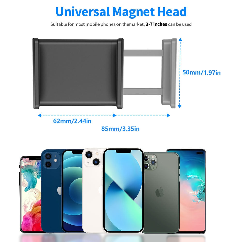 2023 New 360 Car Clip Sun Visor Cell Phone Holder Mount Stand Soporte Movil for Iphone 13 GPS Rearview Mirror Holder Car Mobile