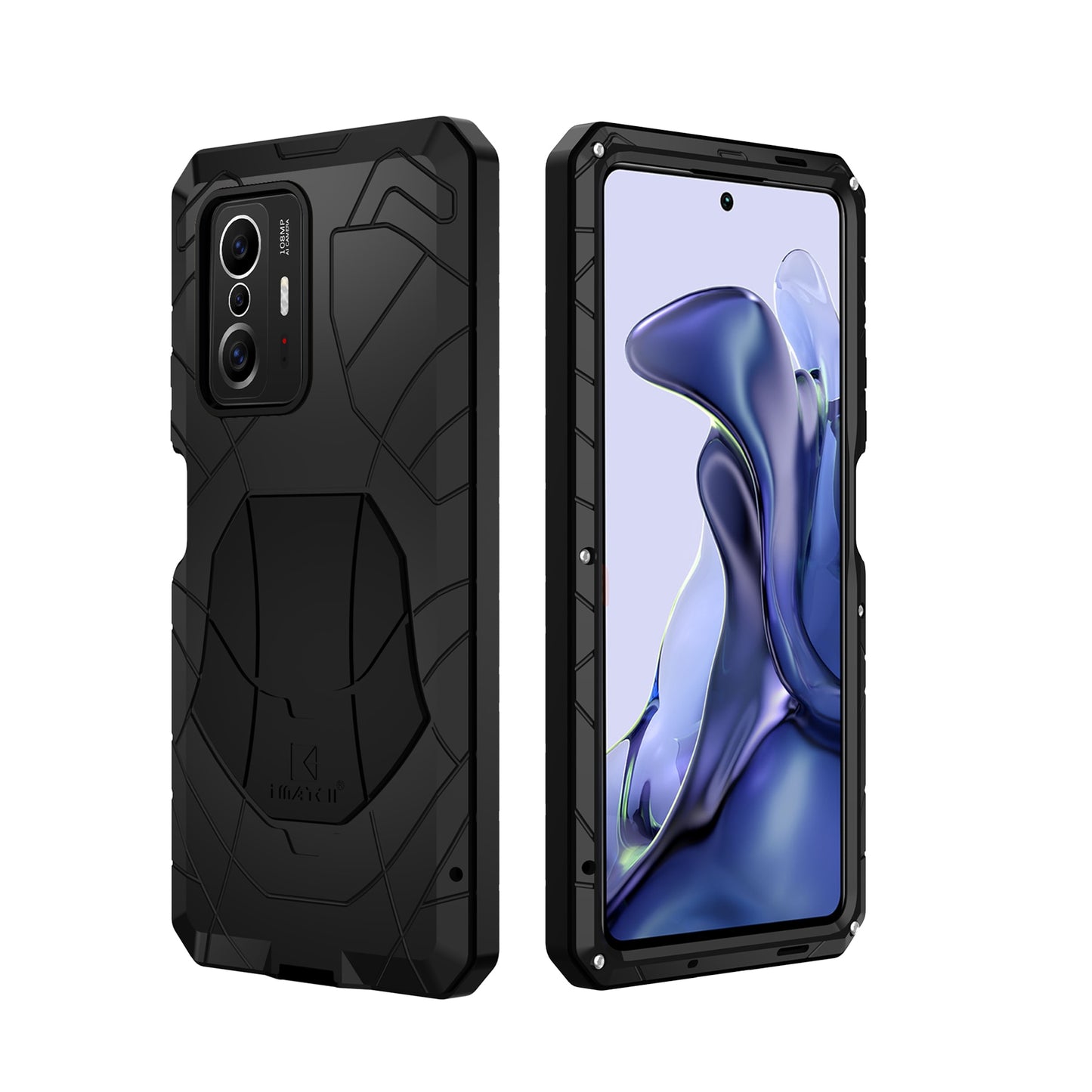 Case For Xiaomi 11T with Tempered Glass Metal Heavy Duty Protection Cover Shockproof Dropproof Dustproof Mi 11T Pro Phone Case