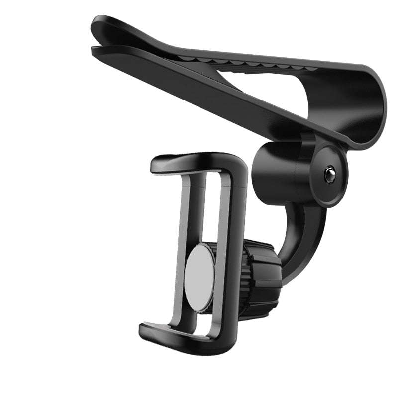 2023 New 360 Car Clip Sun Visor Cell Phone Holder Mount Stand Soporte Movil for Iphone 13 GPS Rearview Mirror Holder Car Mobile