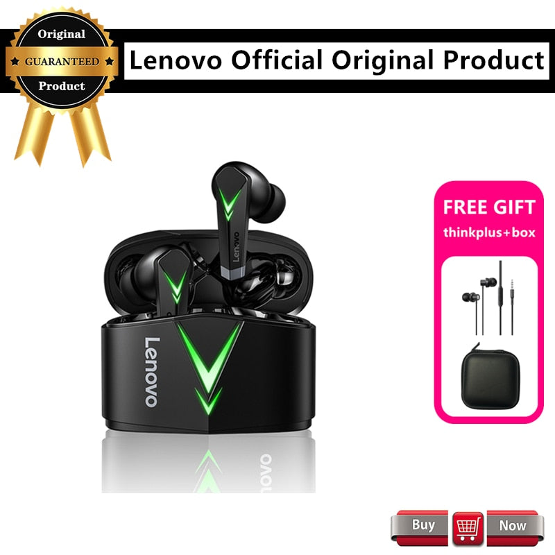 NewOriginal Lenovo Wireless Earphone TWS Gaming Earbuds Bluetooth5.0 Low Latency Sports Headset with Mic HIFI 3D Stereo Bass LP6
