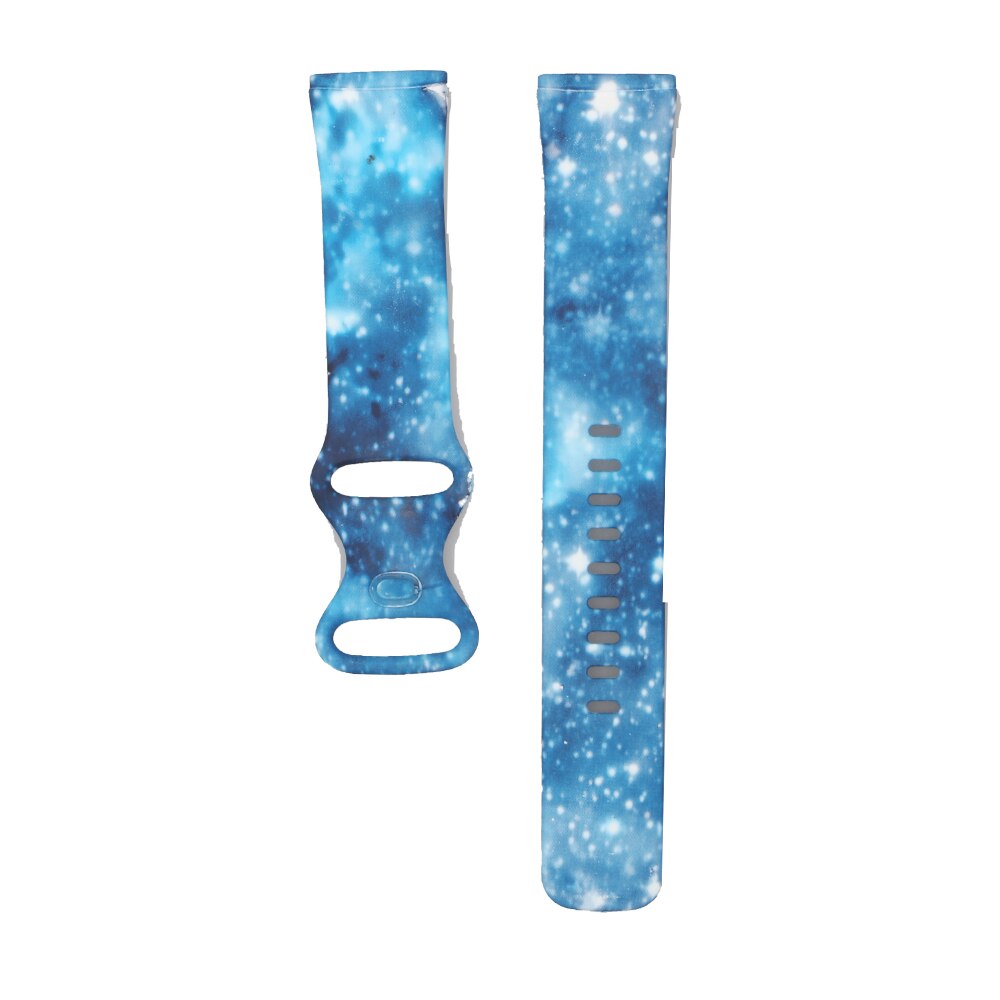 Silicone Pattern Printed Watchband for Fitbit Versa 3 Versa 4 Women Men Floral Bracelet Band for fitbit Sense / sense 2 strap