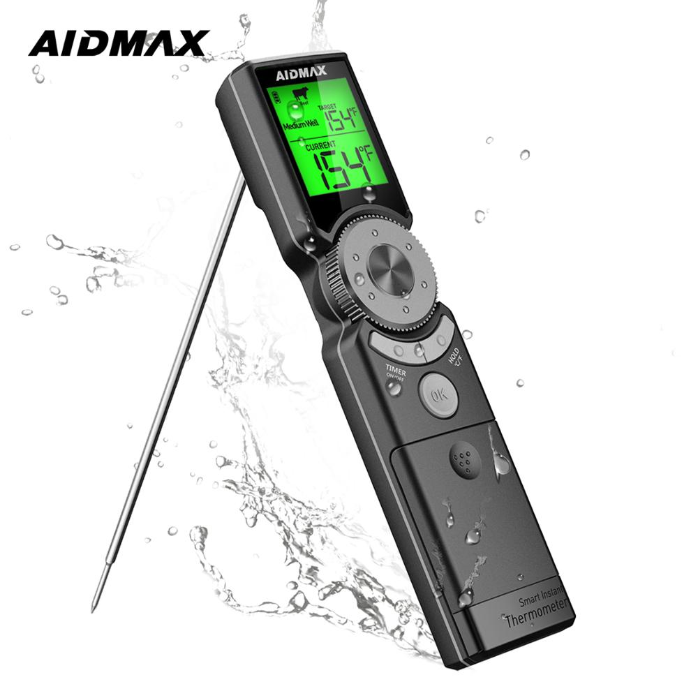 AidMax Mini6 Instant Read Waterproof Digital Electronic Kitchen Cooking BBQ Grill Meat Thermometer For Oven