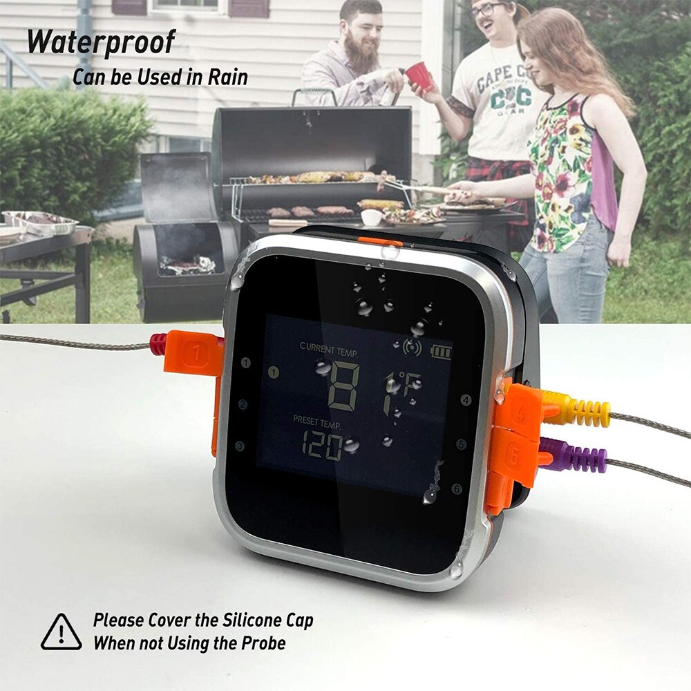 AidMax WR01 Digital Wireless BBQ Meat Thermometer Grill Oven Thermomet With Stainless Steel Probe Cooking Kitchen Thermometer