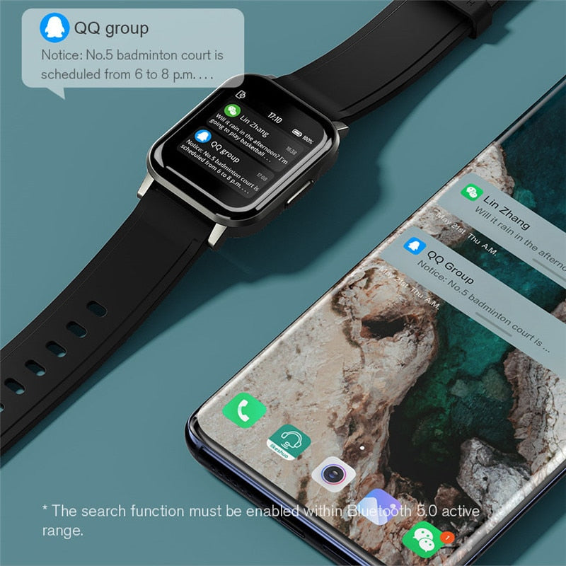 HAYLOU LS02 Smart Watch Smartwatch for men IP68 Waterproof 12 Sport Modes,Call Reminder, Bluetooth 5.0 Smart Band