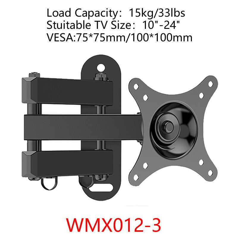 Full Motion TV Wall Mount Fit for 10-70 Inch TVs Dual Articulating Arm Tilt Swivel Bracket TV support LED LCD Monitor Mount