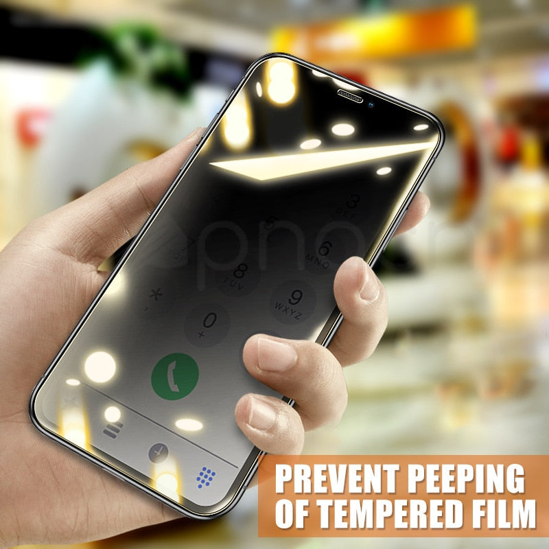 Anti Spy Tempered Glass For iPhone X XR XS 12 11 Pro Max Privacy Screen Protector iPhone 8 7 6 6S Plus 5 5S SE Protection Glass