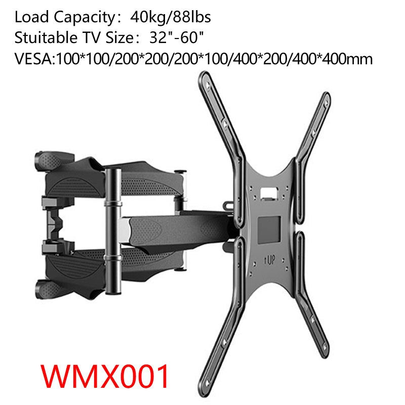 Full Motion TV Wall Mount Fit for 10-70 Inch TVs Dual Articulating Arm Tilt Swivel Bracket TV support LED LCD Monitor Mount