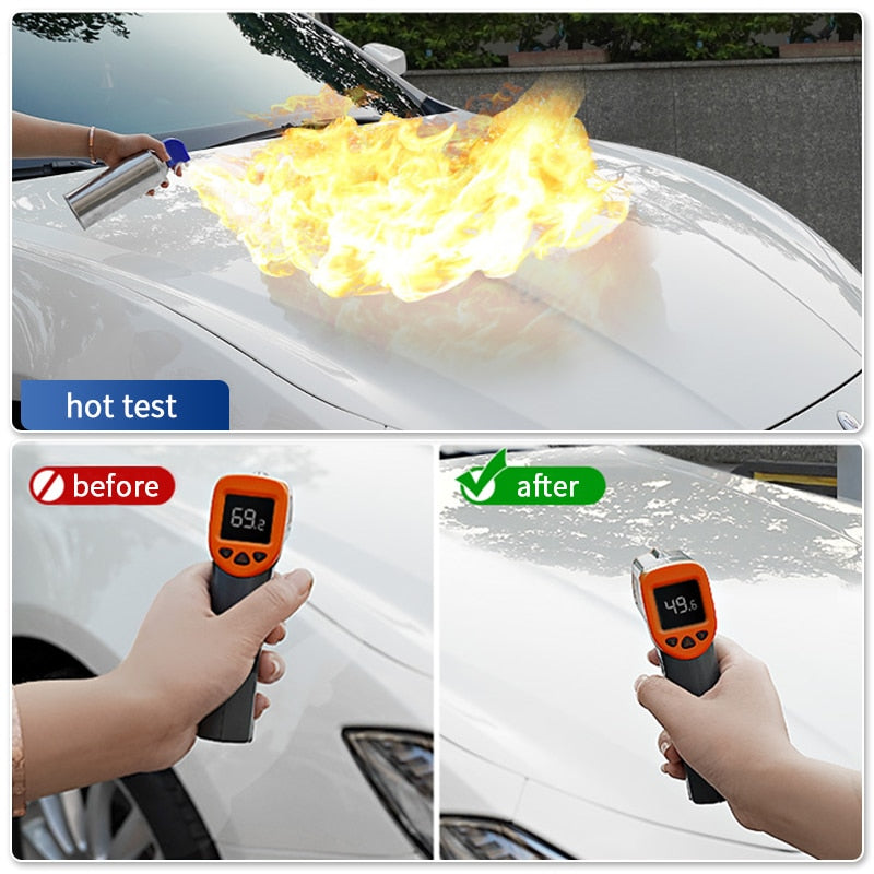 Revestimiento de cerámica para el cuidado de la pintura hidrocromo del coche, capa rápida Nano superior, protección de detalles de polímero, cera líquida, HGKJ S6, 9H
