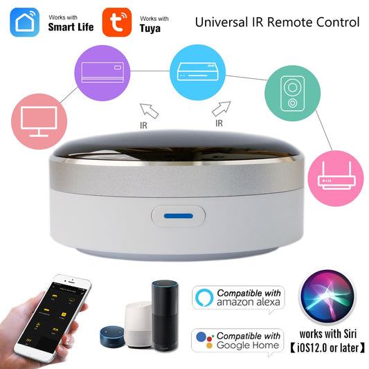 CUSAM IR Blaster compatible with Amazon Alexa Google Home and Siri Voice Control.