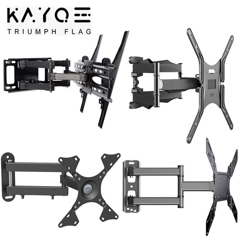 Full Motion TV Wall Mount Fit for 10-70 Inch TVs Dual Articulating Arm Tilt Swivel Bracket TV support LED LCD Monitor Mount