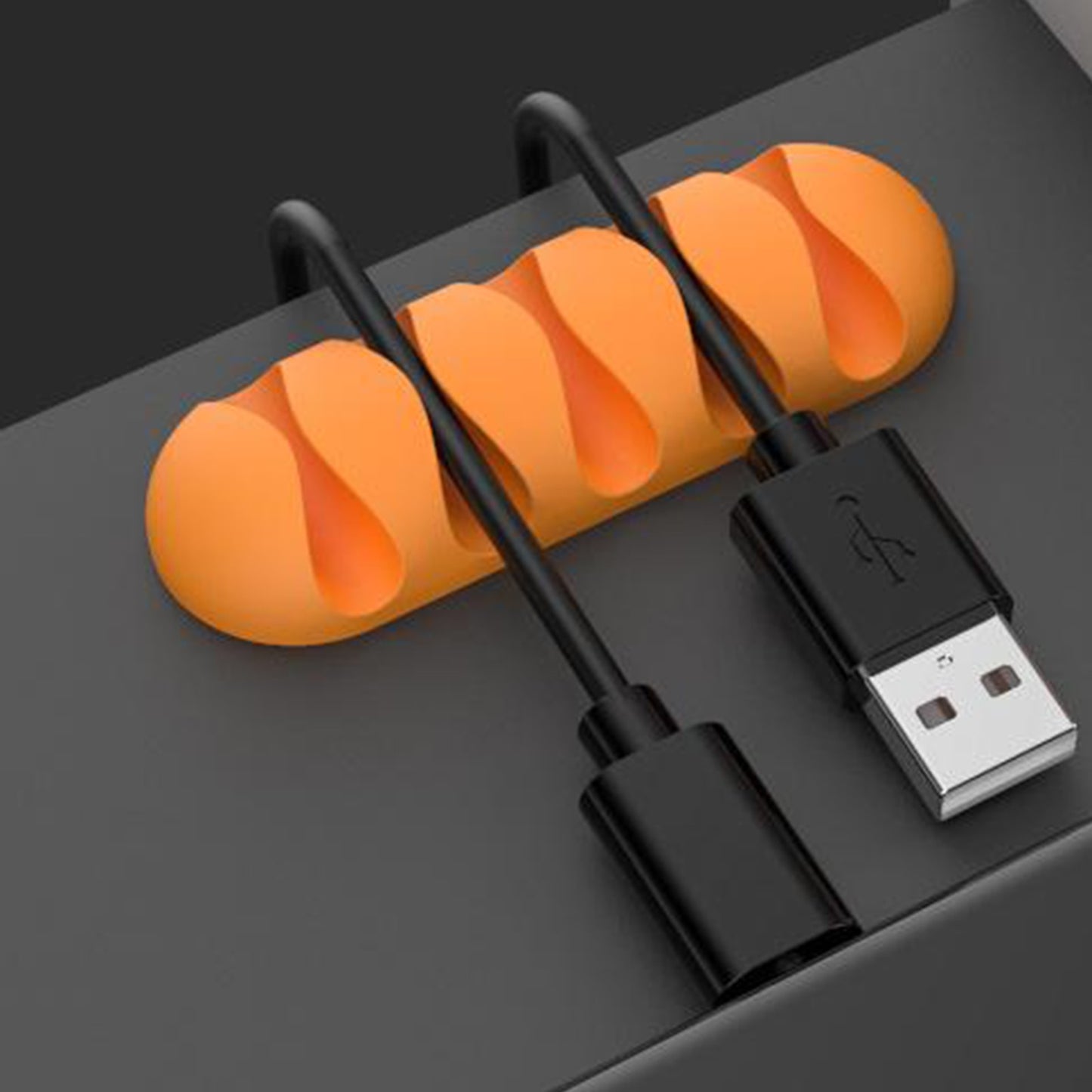 Desktop Cable Clips Tidy Management Wire Organizer Winder Self Adhesive Organizing Home Office Mouse USB PC Charging 4 5 7 Slots