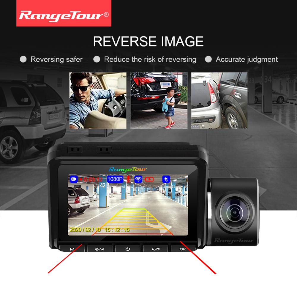 2 Cameras Car DVR WiFi ADAS Dash Cam Dual Lens 1080P+1080P Support Reverse Image Vehicle Car Camera Driving Recorder