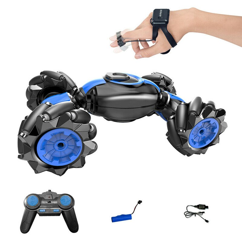 Remote Control Stunt Car Gesture Induction Twisting Off-Road Vehicle Light Music Drift Dancing Side Driving RC Toy Gift for Kids